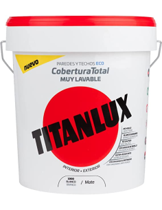 PINTURA PLASTICA TITANLUX COBERTURA TOTAL BLANCO 4 L
