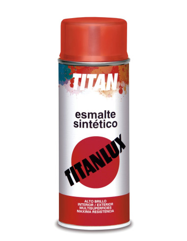 SPRAY  TITANLUX  ESMALTE SINTETICO BRILLANTE 400 ml N. 0514  VERDE HIERBA