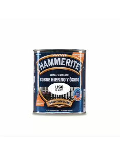 HAMMERITE ESMALTE METALICO  LISO BRILLANTE  750 ml  BLANCO