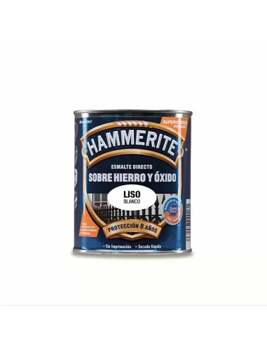 HAMMERITE ESMALTE METALICO  LISO BRILLANTE  750 ml  BLANCO