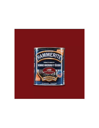 HAMMERITE ESMALTE METALICO  LISO BRILLANTE  750 ml  ROJO CARRUAJES