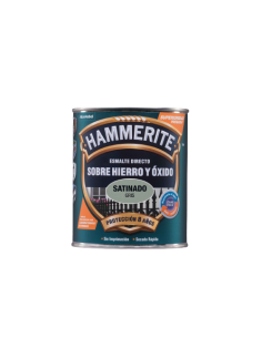 HAMMERITE ESMALTE METALICO  SATINADO 750 ml  GRIS