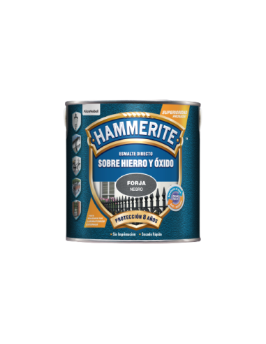 HAMMERITE ESMALTE METALICO  FORJA 25L NEGRO