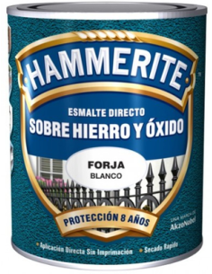 HAMMERITE ESMALTE METALICO  FORJA 750 ml  BLANCO