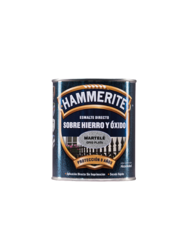 HAMMERITE ESMALTE METALICO  MARTELE 750 ml  GRIS PLATA