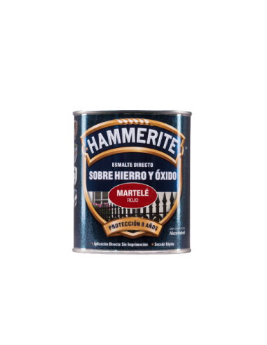 HAMMERITE ESMALTE METALICO  MARTELE 750 ml  ROJO