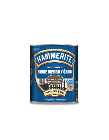 HAMMERITE ESMALTE METALICO  EFECTO FORJA 750 ml  MARRÓN OXIDO
