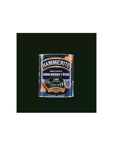 HAMMERITE ESMALTE METALICO  LISO BRILLANTE  5 L VERDE OSCURO