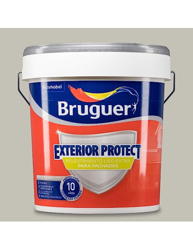 REVESTIMIENTO EXTERIOR PROTECT 10 AÑOS 15 L  GRIS
