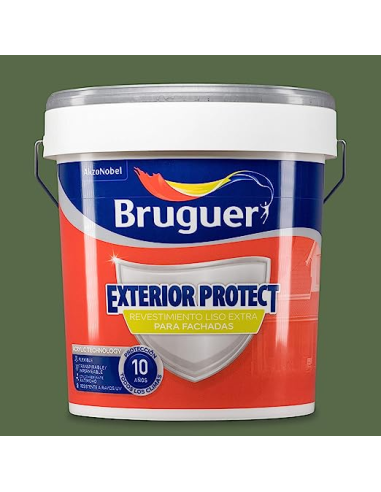 REVESTIMIENTO EXTERIOR PROTECT 10 AÑOS 15 L  VERDE