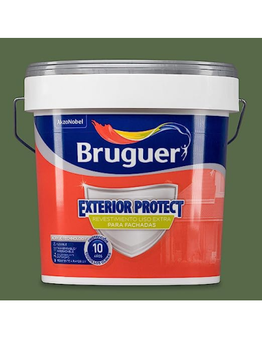 REVESTIMIENTO EXTERIOR PROTECT 10 AÑOS 4 L  VERDE