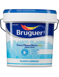 PINTURA PLASTICA BRUGUER BLANCO GLACIAR 15 L