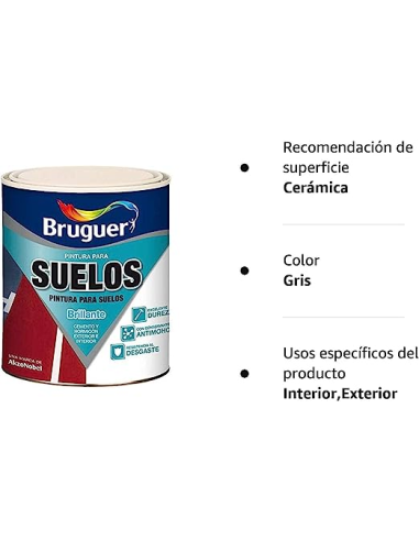 PINTURA SUELOS BRUGUER TERRENA 750 ml  VERDE  6002