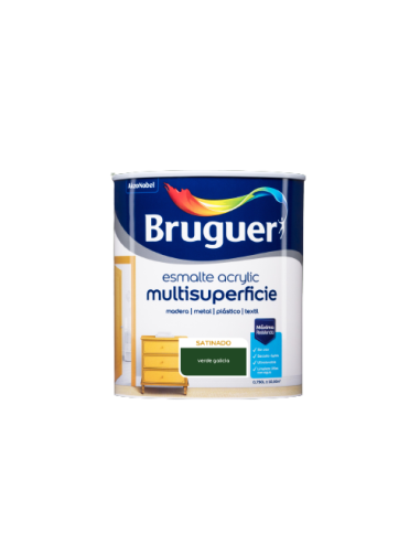 ESMALTE BRUGUER ACRYLIC MULTISUP. SATINADO 750 ml  VERDE GALICIA