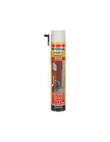 ESPUMA POLIURETANO SOUDAL 750 ml CANULA