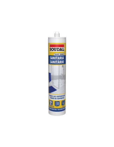 SILICONA SANITARIA NEUTRA BLANCA SOUDAL 290 ml