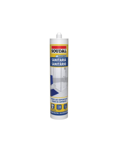 SILICONA SANITARIA NEUTRA TRANSPARENTE SOUDAL 290 ml