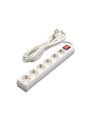 BASE MULTIPLE 6 TOMAS 15 m INTERRUPTOR