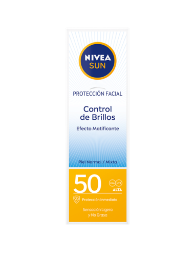 BRONCEADOR NIVEA TB. 50 F-50 FACIAL BRILLOS