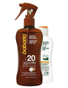 BRONCEADOR BABARIA SPRAY 200 ml F-30 ACEITE COCO  AFTER SUN