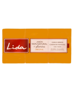 JABON GLICERINA LIDA ORIGINAL PACK 2 x 125 grs