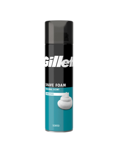 GILLETTE CLASSIC ESPUMA DE AFEITAR PARA HOMBREPARA PIEL SENSIBLEAYUDA APROTEGER CONTRA LA IRRITACIÓN DEL AFEITADO. AFEITADOS