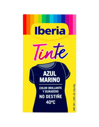 TINTE IBERIA PAQUETE  2 SOBRES AZUL MARINO