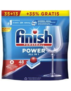 LAVAVAJILLAS MAQUINA FINISH TODO EN 1 PAQUETE  48 PASTILLAS