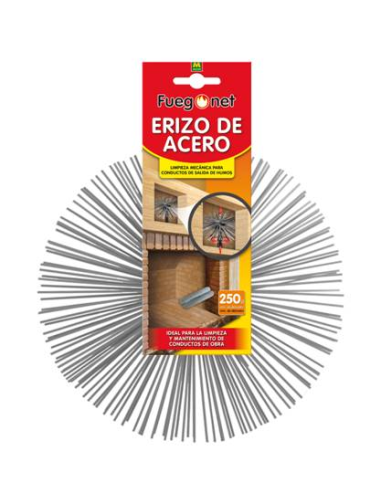 DESHOLLINADOR FUEGO NET ERIZO  ACERO   Ø250 mm