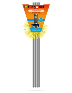 DESHOLLINADOR FUEGO NET KIT 4 VARILLAS  ERIZO DE ACERO    Ø150 mm