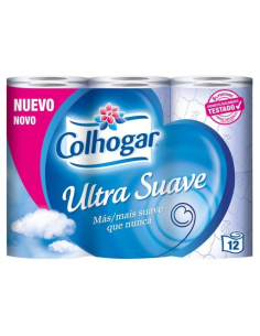 PAPEL HIGIENICO COLHOGAR ULTRA SUAVE 12 uds DERMIA