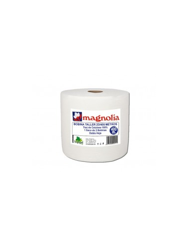 BOBINA TALLER 2 hojas MAGNOLIA 400 m  2 uds CELULOSA