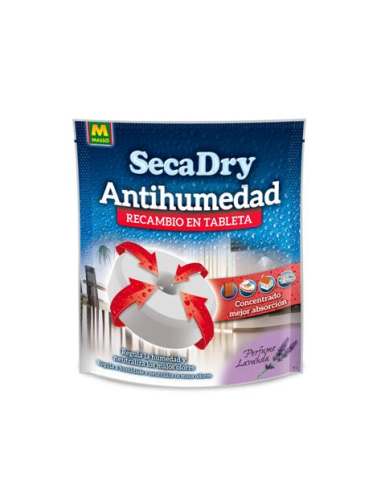 DESHUMIDIFICADOR SECA DRY RECAMBIO EN TABLETA   450 grs
