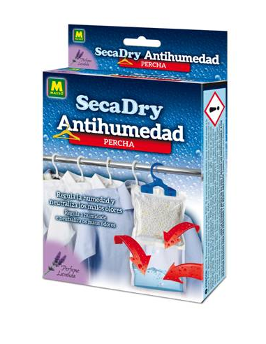 DESHUMIDIFICADOR SECA DRY PERCHA ANTIHUMEDAD 210 grs