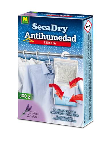 DESHUMIDIFICADOR SECA DRY PERCHA ANTIHUMEDAD 400 grs