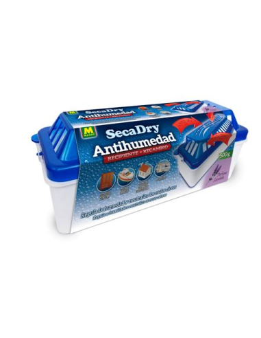DESHUMIDIFICADOR SECA DRY ANTIHUMEDAD 500 grs recipiente  recambio