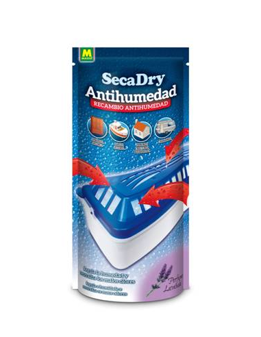 DESHUMIDIFICADOR SECA DRY RECAMBIO ANTIHUMEDAD 500 grs