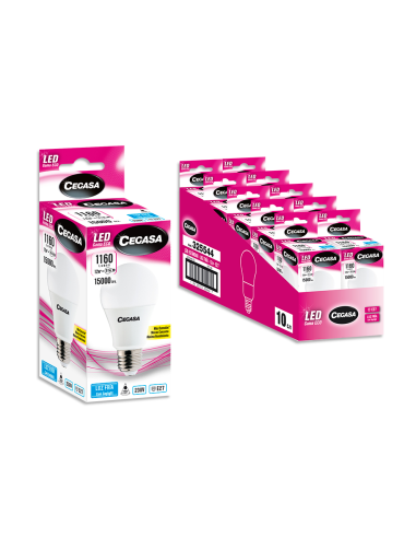 LAMPARA LED CEGASA STANDARD 12W. BLANCA
