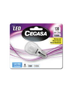 LAMPARA LED CEGASA FRIGORIFICO 16W E-14 BLANCA