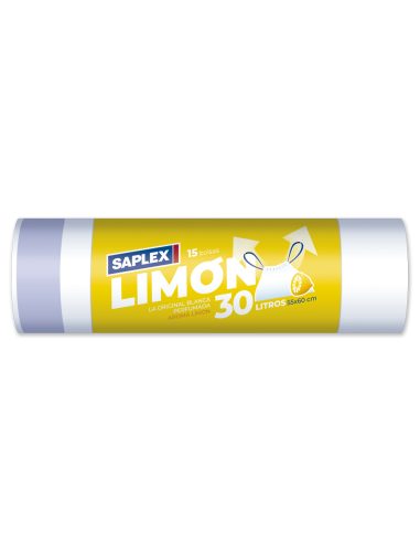 BOLSA BASURA SAPLEX 55x60 PAQUETE  15 uds FACIL PERFUMADA