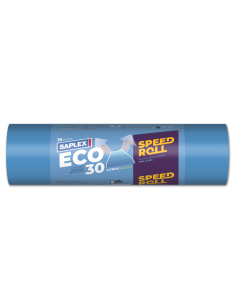 BOLSA BASURA SAPLEX 55x60 PAQUETE  15 uds ECO AZUL