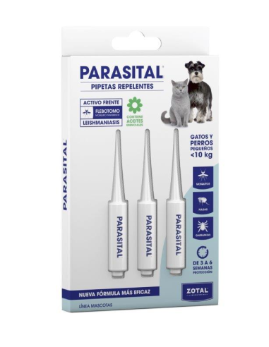 PIPETAS PARASITÁRIAS PARA CÃES E GATOS PEQUENOS 3 UNID.
