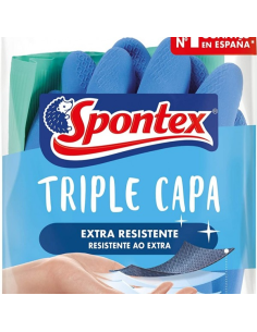 GUANTES SPONTEX TRIPLE CAPA TALLA 8 L