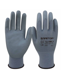 GUANTES SAFE TOP 170B TALLA 06 POLIURETANO GRIS