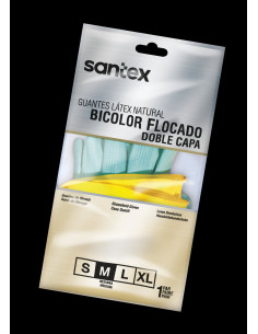 GUANTES SANTEX VERDE  AMARILLO PEQUEÑA