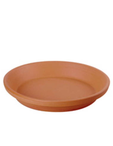 PLATO BARRO MACETA FRANCACOR 21 cm NATURAL MAC. 22 Y 24