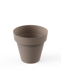 MACETA TES 18 cm TAUPE