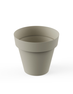 MACETA TES 26 cm ECRU