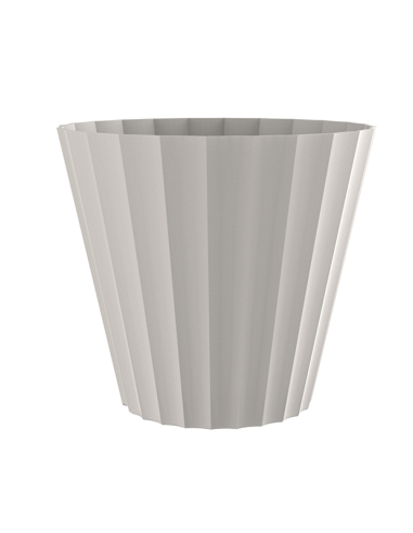 MACETA DORIC 26 cm ECRU