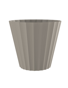 MACETA DORIC 26 cm TAUPE